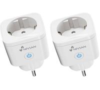 Nivian- Enchufe Inteligente-WiFi-Protección contra sobretensiones y Control de Consumo energético - App Tuya (smart plug) (Paquete de 2)