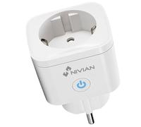 Nivian- Enchufe Inteligente-WiFi-Protección contra sobretensiones y Control de Consumo energético - App Tuya (smart plug)