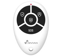Nivian Mando a Distancia para Alarmas - Llavero RF 433 MHz, 3 Modos de Activación, Botón de Pánico, Funciona a Pilas, Alcance 80 m