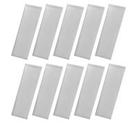 NIYANGLE 10 Piezas de Láminas de Ánodo de Zinc para Baterías de Frutas y Galvanoplastia, Material de Zinc Plata para Proyectos Experimentales