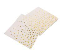 NIYANGLE 100piezas Servilletas de Boda Desechables de Lunares Dorados de Papel para Cócteles Bebidas Fiestas de Despedida de Soltera