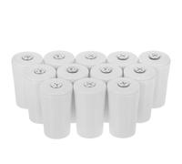 NIYANGLE 12 Topes de Persianas Enrollables de Plástico Blanco con Núcleo de Tuerca, Diseño Minimalista para Uso en Hogar y Oficina, Repuestos Duraderos y Fáciles de Ajustar