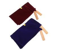 NIYANGLE 2 Piezas Bolsa de Terciopelo para Ofrendas con Asa de Madera Bolsa de Ofrenda la Iglesia y Colección de Fondos Religiosos