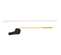 NIYANGLE 2 Piezas Manija de Palanca de Descarga del Tanque del Inodoro, Reemplazo Cisterna del Inodoro, Abs Aluminio Hierro, Negro, Compatibilidad, Baño, para Personas con Fuerza Limitada