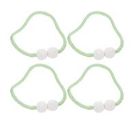 NIYANGLE 4 Piezas Abrazaderas Magnéticas para Cortinas de Poliéster, Verde | Uso Sencillo Imán, para Cortina y Visillo, Diseño Simple, Oficina y Dormitorio