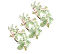 NIYANGLE Anillo de Vela de Pilar Diseño Floral Artificial de Eucalipto, 3 Piezas de Corona Navideña Elegante de Seda para Decoración Multifuncional en Ocasiones Obsequios