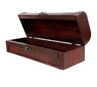 NIYANGLE Caja de Madera para Embalaje y Transporte Marrón Portátil y Estable de Botellas de Vino Tinto para Celebraciones de Año y Aniversarios