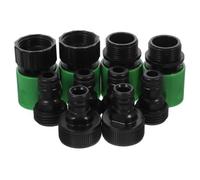 NIYANGLE Conjunto de Adaptadores Rápidos para Grifo de 3/4 Rosca Interior y Exterior, Conectores de Plástico para Jardín y Uso Doméstico, Fácil de Instalar y Quitar