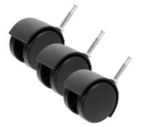 NIYANGLE Juego de 3 Appliance Roller de Plástico Negro Rueda Giratoria 360 Grados y Absorción de Vibraciones para Aspiradora Industrial