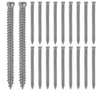 NIYANGLE Juego de Tornillos Autorroscantes Resistentes al Desgaste Seguridad y Estabilidad de Acero Inoxidable M7.5 Kit de 20 Piezas para Puerta y Ventana