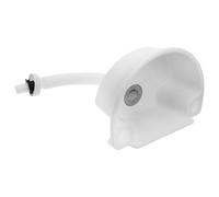 NIYANGLE Mini Fregadero de Esquina Flotante de Plástico Blanco sin Taladro para Baños Pequeños con Diseño Minimalista y Ahorro de Espacio en Paredes Estrechas