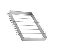 NIYANGLE Parrilla de Barbacoa Portátil Resistente al Calor de Acero Inoxidable Plegable Diseño Fácil de Desmontar para Actividades al Aire Libre y Camping