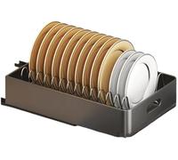 Nizer - Estante extensible para platos y sistema Der Solut Sto Solut para gabinete, soporte eficiente para platos y sistema Der