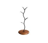 NJIEzhao Portavasos De áRbol 1 soporte de madera for tazas encimera, independiente for