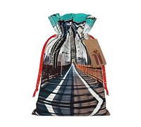 njkhbolk Bolsa de regalo con estampado de puente de Brooklyn, suministros para fiestas de eventos, también se puede utilizar para regalar