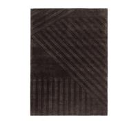 NJRD Alfombra de lana Levels Stripes Marrón. 200x300 cm