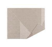 NJRD Manta de lana Stripes 130x185 cm Beige