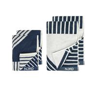 NJRD Set de toallas Stripes 4 piezas - Azul