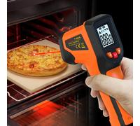 NJTY-pistola de temperatura láser T600 T600A, Sensor de termómetro infrarrojo, Digital pirómetro Industrial sin contacto, IR LCD, 600 °C T600
