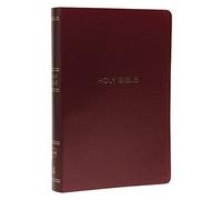 NKJV Holy Bible, Giant Print Center-Column Reference Bible, Burgundy Leather-look, 72,000+ Cross References, Red Letter, Comfort Print: New King James Version: Holy Bible, New King James Version