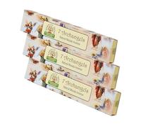 NKlaus 3 varillas de incienso con 7 arcángeles, 45 g, incienso indio espiritual, enrollado a mano, ingredientes naturales de Masala, ideal para oración y meditación