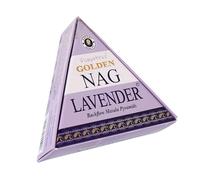 NKlaus Golden Nag - Conos de incienso para ahumar (10 unidades), color | Para meditación, yoga; conos perfumados de lavanda