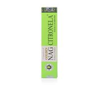 NKlaus Varillas de incienso Golden Nag Citronela - 15 g refrescante aroma a limón, incienso de limpieza y meditación