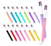 nllkii 14 Piezas Bolígrafos Retráctiles 4 en 1 Multicolor 1,0 mm Boli | Divertido Regalo Examen Aprobado pour Artículo, Escritura, Diaria, Diario Personal y Toma de Notas, Material Oficina y Escola