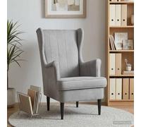 NLQMSU Sillón Gris Claro Terciopelo Moderno con Marco Metal y Madera | Cojín extraíble, fácil limpieza, comodidad diaria, estilo contemporáneo, montaje para dos personas