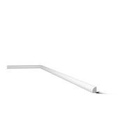 NMC FL6 WALLSTYL Zócalo Pequeño de Poliestireno HDPS, Junquillo Blanco para Suelo y Pared, Perfil de Remate para Parqué y Laminado, Resistente al Agua, 19 x 12 x 2000 mm, Pack de 2m Pre-imprimado