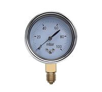 NMLLTB Medidor de presión calibrable de 0 a 16 mbar, 50 mbar, 60 mbar, 100 mbar y 200 mbar. Manómetro de presión de Gas Ajustable. Manómetro Digital (0 a 1000 mbar).(0-60mbar)