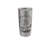 No hay roca como nuestro Dios cristiano Vaso térmico de acero inoxidable de doble pared
