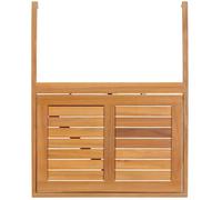 No Name Mesa de balcón suspendida LILOU - Madera de acacia FSC - Plegable - 60x44x80 cm