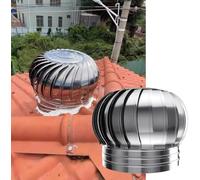 No Power Rainproof Roof Turbine Ventilator | Roof Exhaust Vent Cap Industrial 4.3''/110mm-23.6''/600mm(400mm/15.7 in)