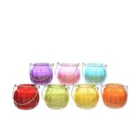 No Vela de citronela en Vaso de Cristal Colores Surtidos 8x8cm 8718533571714