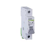 Noark 100004 Interruptor de sobrecorriente, 6 kA, característica B, 6 A, 1 polo.