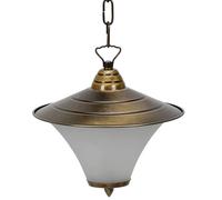 Noble Pendelleuchte Cristal Latón Ø24cm Rústico Lámpara Exterior Balcón Terraza