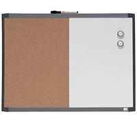 Pizarra blanca magnética pequeña y tablero de anuncios de corcho Nobo 585x430mm - 1903784