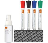 ACCO NOBO Kit accesorios pizarra blanca 1903798 - 4 rotuladores de colores, borrador, spray 50 ml