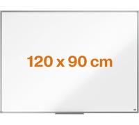 Nobo 1915464 - Pizarra Magnética de Acero, 120 x 90 cm, para Notas Borrables en Seco con Marco de Aluminio y Bandeja para Rotuladores, para Montar en la Pared, para Oficina, Hogar o Aula