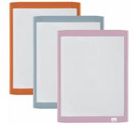 ACCO NOBO Pizarra magnética 1915625 216x280 mm, marco colores pastel, borrador, imán y rotulador