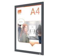Nobo Impression Pro Frame Graphite Gray A4 Poster Holder Transparente Niños