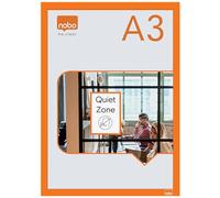 ACCO NOBO Marco magnético A3 autoadhesivo para anuncios Pack 2 Naranja 1915698