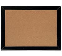Nobo Pequeño Tablón de Anuncios de Corcho con Marco Negro para la Pared de tu Casa u Oficina, Incluye Kit de Montaje, Casa y Oficina, 585 x 430 mm, 1903922