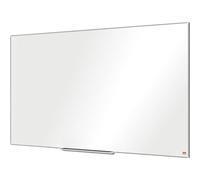 Nobo Pizarra Magnética de Acero Vitrificado y Formato Panorámico con Bandeja para Rotuladores, 1220 x 690mm, Marco Fino, Sistema de Instalación InvisaMount, Impression Pro, Blanco, 1915250
