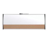 Nobo Horizontal Small Magnetic Whiteboard With Cork Board 58x43 Cm Dorado