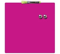 ACCO NOBO Pizarra magnética Mini Tile 360 x 360 mm – Sin marco, borrado en seco – Rosa – 1903803