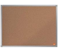 ACCO NOBO Tablero de anuncios de corcho Essence 600 x 450 mm marco de aluminio marrón claro 1915460
