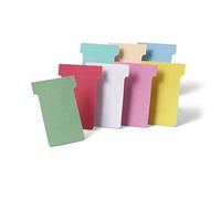 Nobo Tarjetas para Planificador en Forma de T, Azul Claro, Tamaño 2, Pack de 100 Recambios de Tarjetas para Planificar, Planificador Industrial de Pared para Oficina, 2002006
