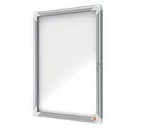 Nobo Vitrina Magnética para Exteriores con Cerradura para 4 Hojas A4, Premium Plus, Blanco, 1902577